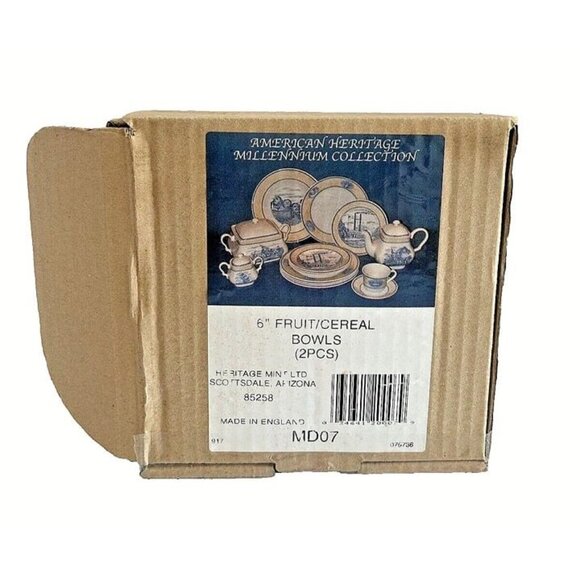 Yr 2000 Vtg CHURCHILL American Heritage Millennium BASEBALL STADIUM Cereal Bowls - Picture 5 of 7